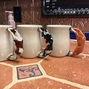 Happy Appy Valley Horse Handle Ceramic Mug Set